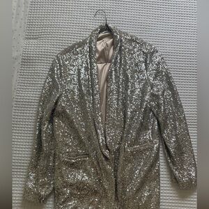 Gianni Bini Metallic Sequin Jacket